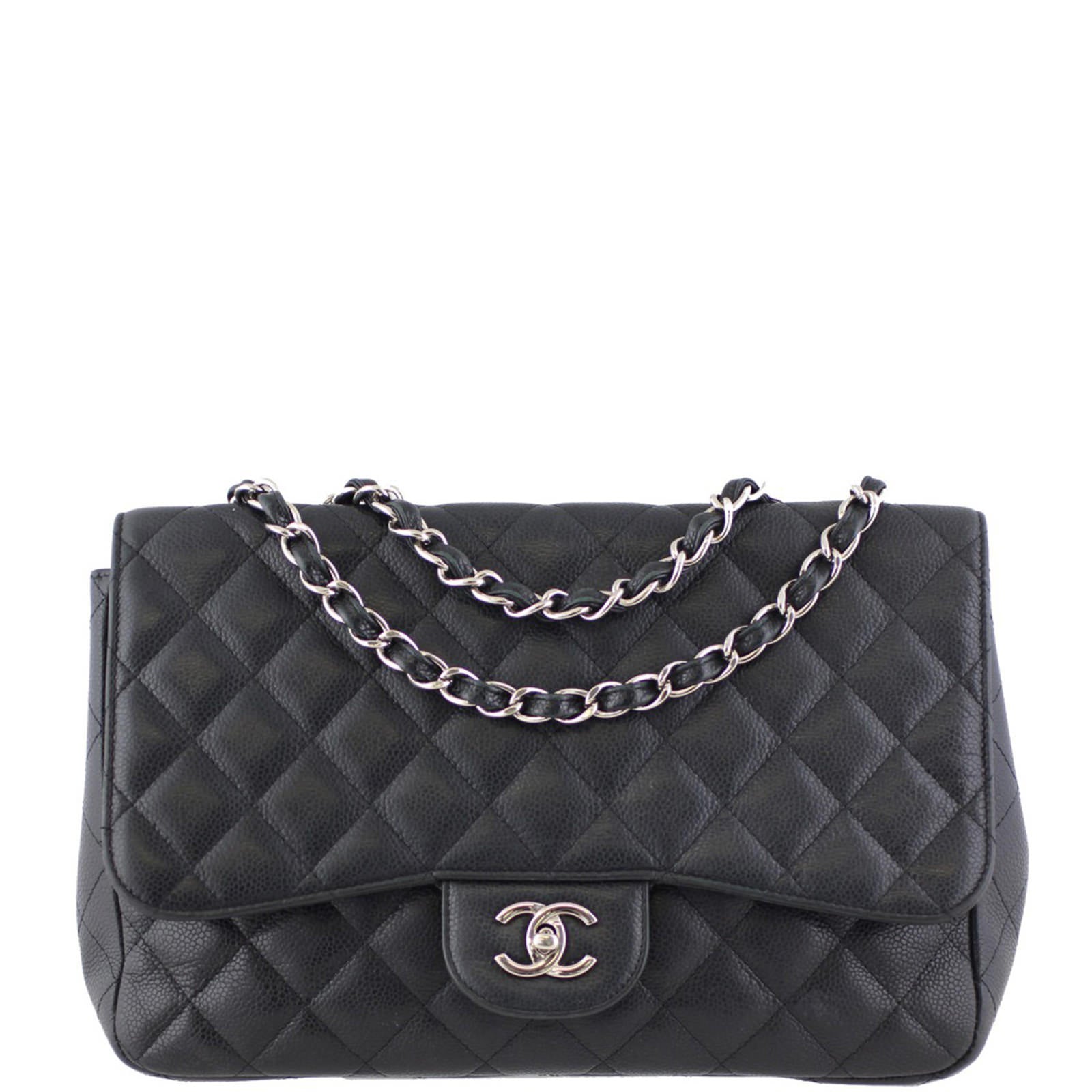 Chanel Classic Single Flap Jumbo | Caviar 13 Series