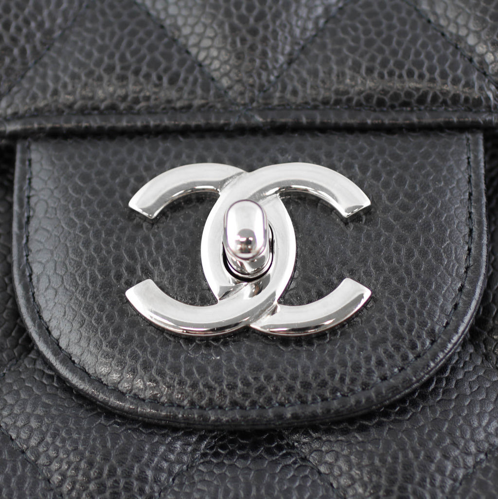 Chanel Classic Single Flap Jumbo | Black Caviar 13 Series