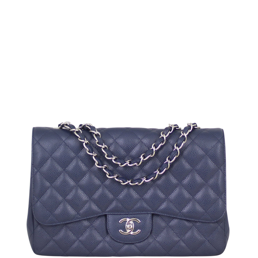 Chanel Classic Single Flap Jumbo | Navy Blue