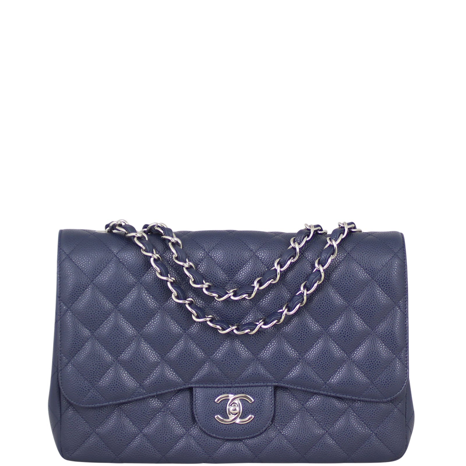 Chanel Classic Single Flap Jumbo | Navy Blue
