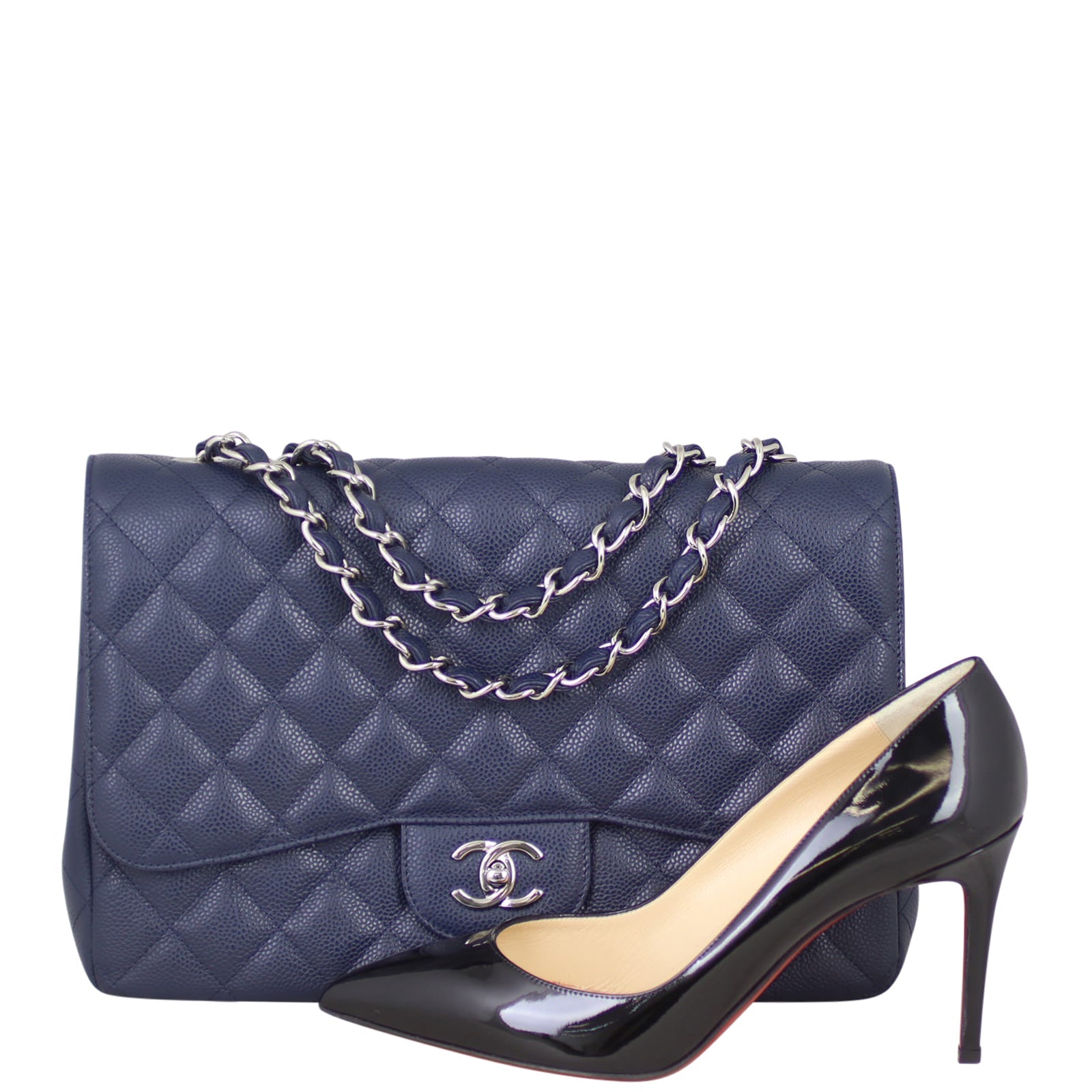 Chanel Classic Single Flap Jumbo | Navy Blue