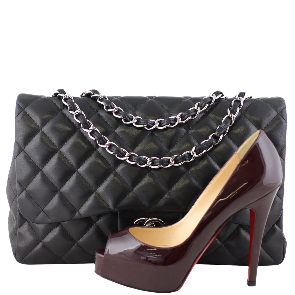 Chanel Classic Single Flap Jumbo | Black Lambskin 13 Series
