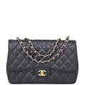 Chanel Classic Single Flap Jumbo | Black Caviar GHW