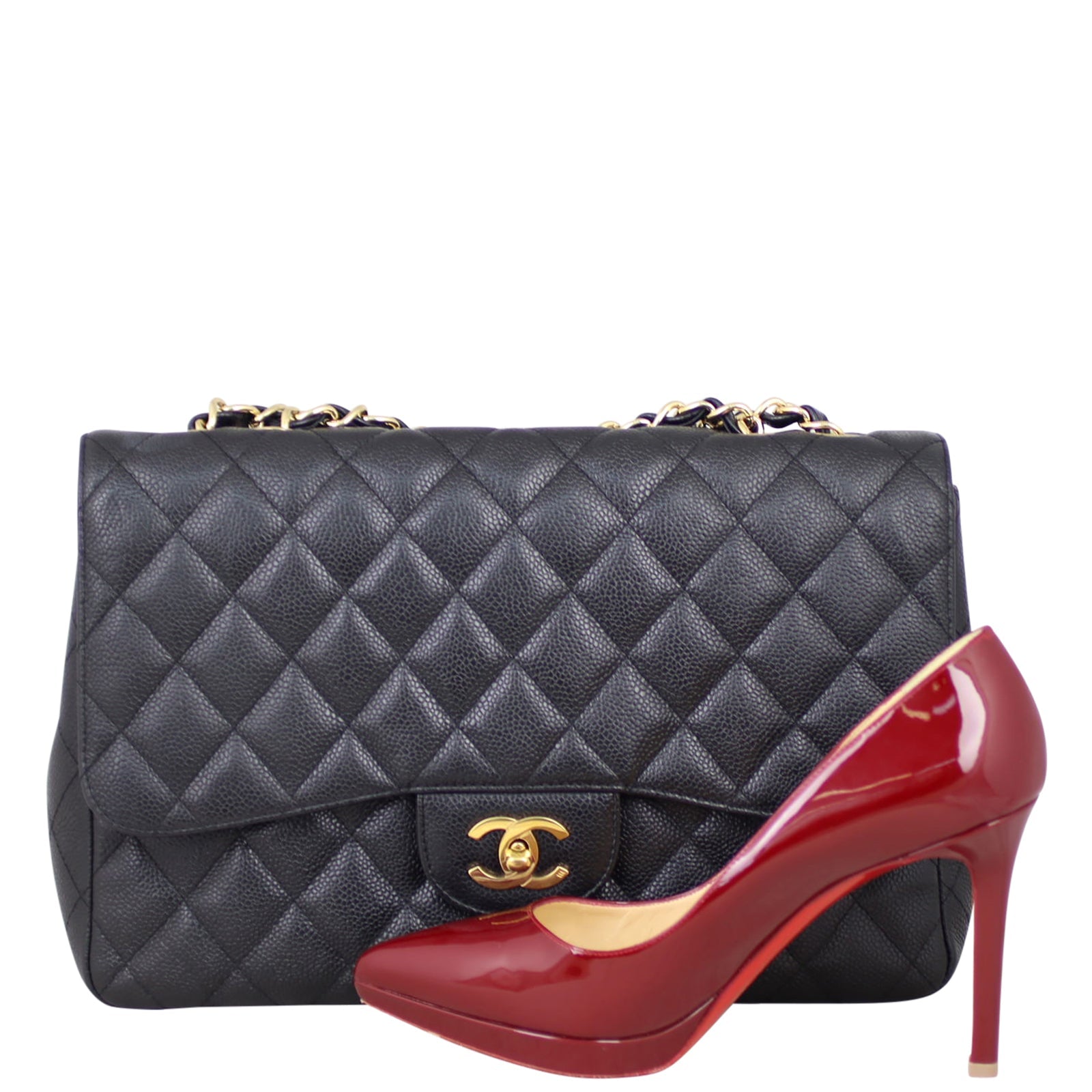 Chanel Classic Single Flap Jumbo | Black Caviar GHW