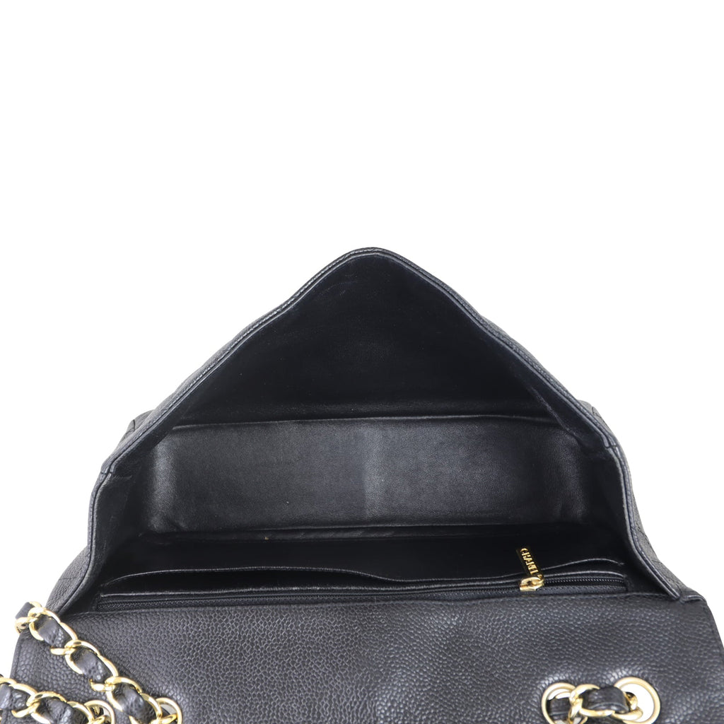 Chanel Classic Single Flap Jumbo | Black Caviar GHW