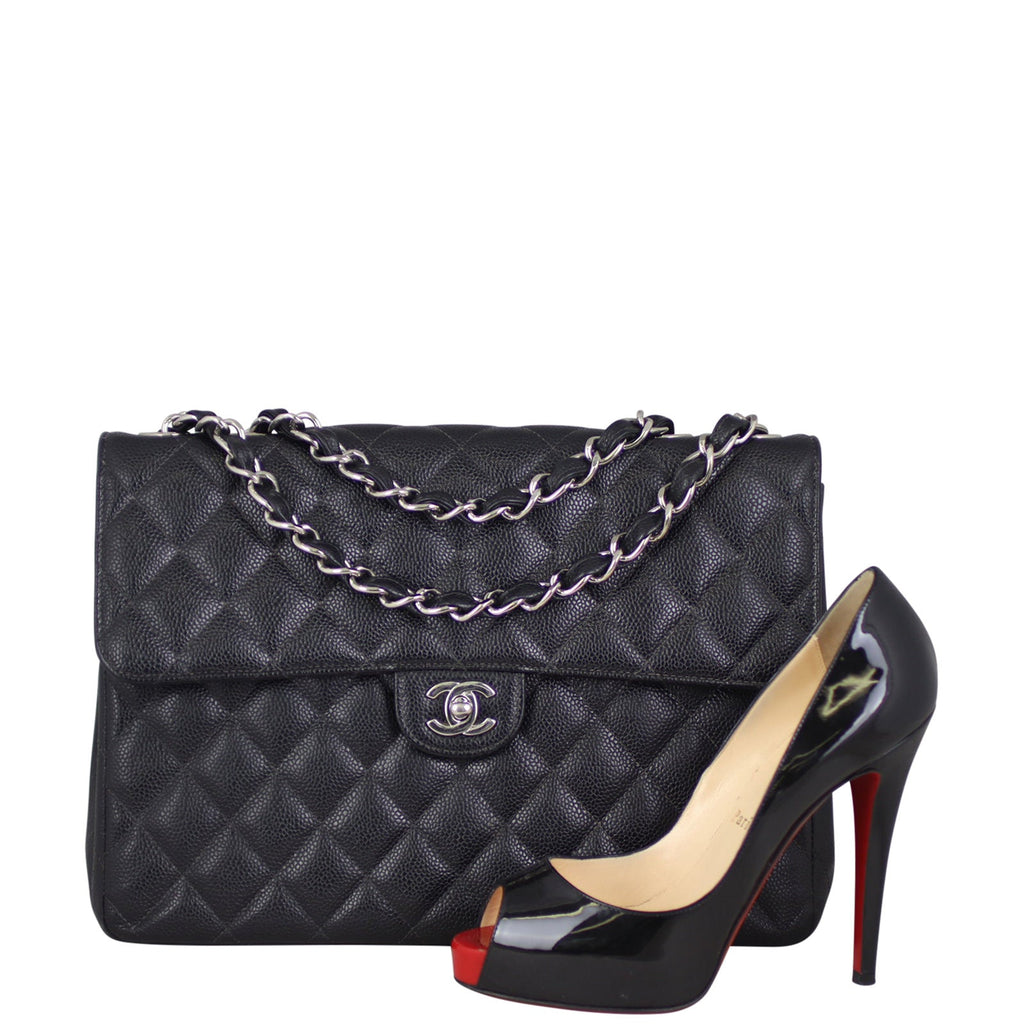 Chanel Classic Single Flap Jumbo | Black Vintage 9 series