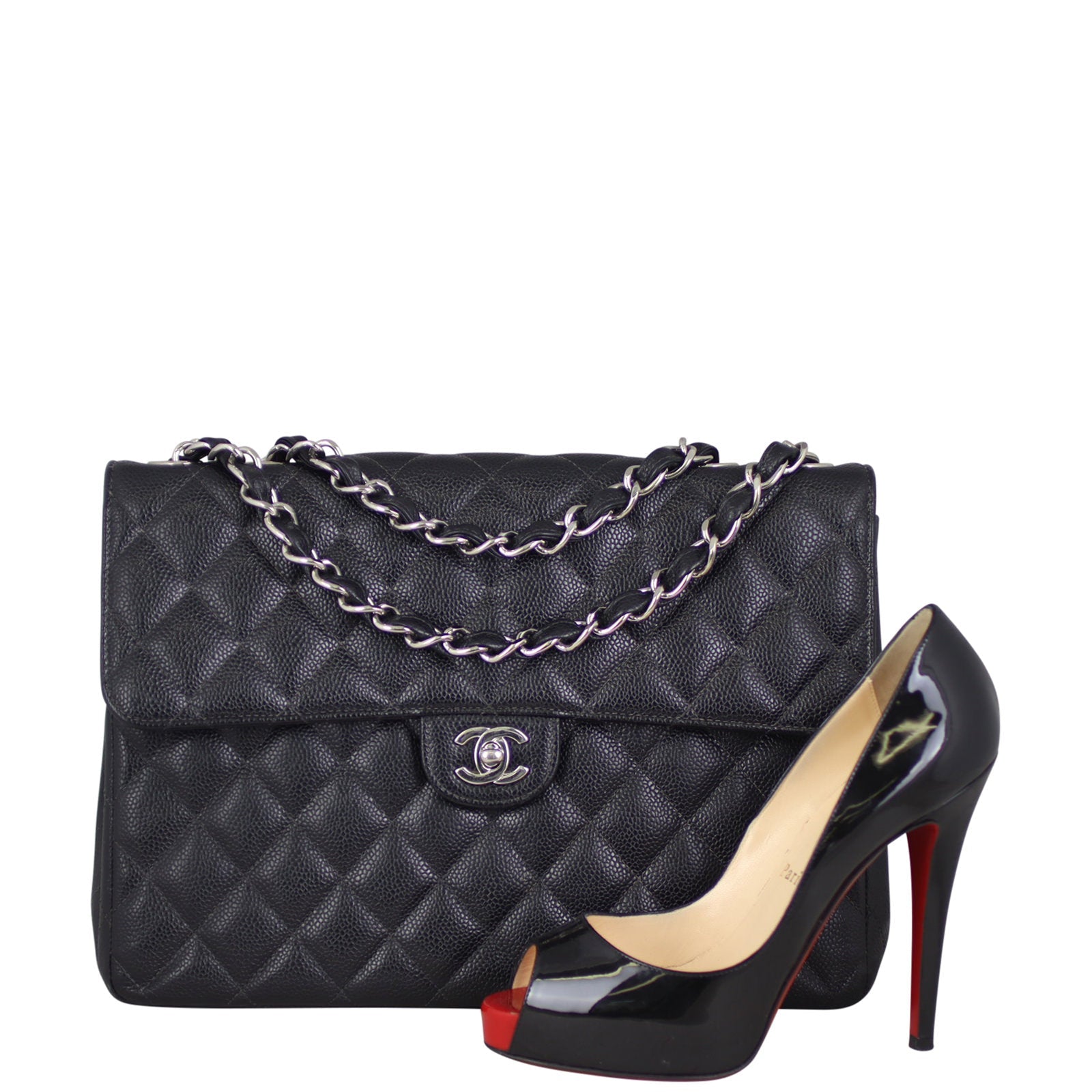 Chanel Classic Single Flap Jumbo | Black Vintage 9 series