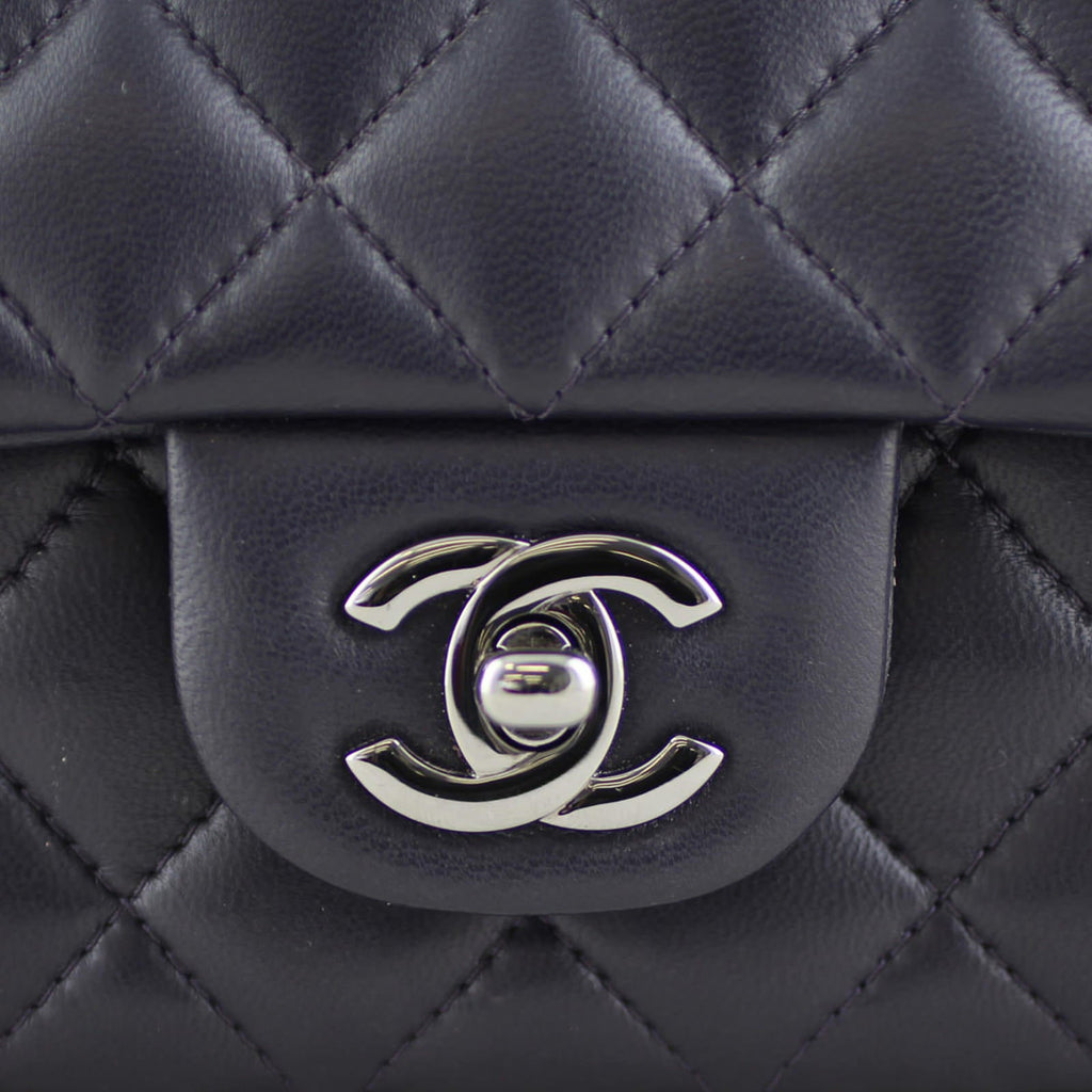 Chanel Classic Flap Mini Rectangular Bag | Deep Purple