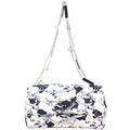 Chanel Printed Airplane Canvas Single Flap Medium