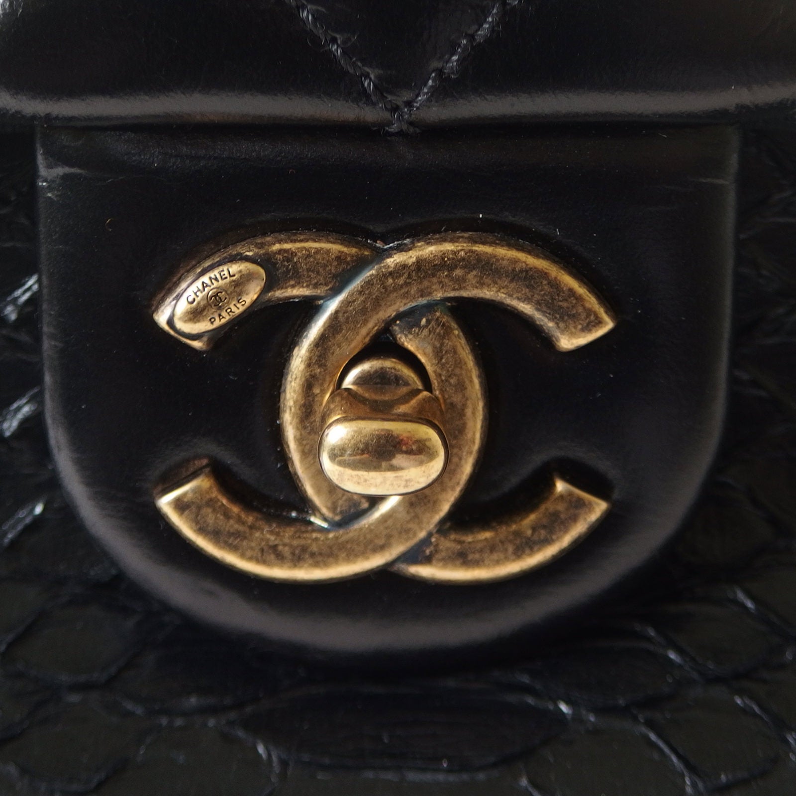 Chanel Python Flap Bag