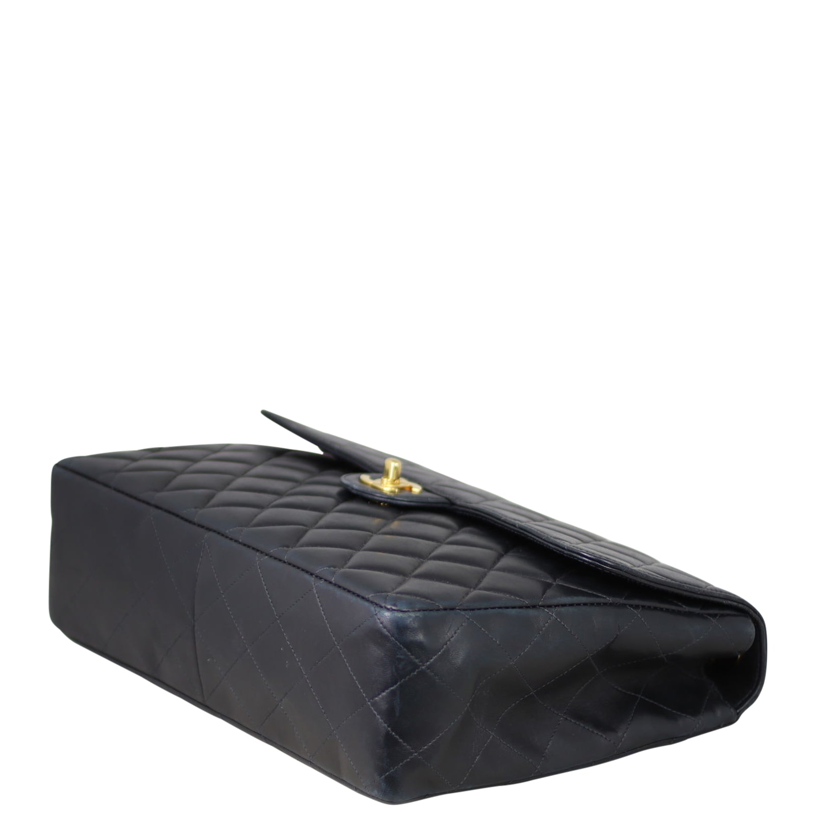 Chanel Classic Single Flap Maxi | Black Gold Hardware