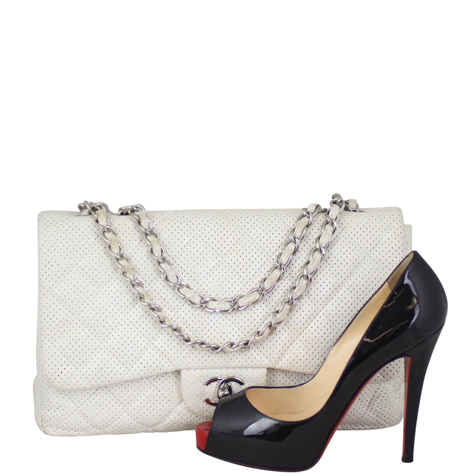 Chanel Perforated Single Flap Jumbo