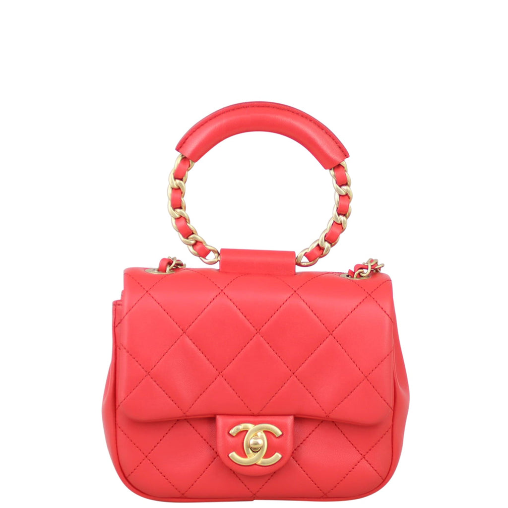 Chanel Circular Handle Small Flap Bag