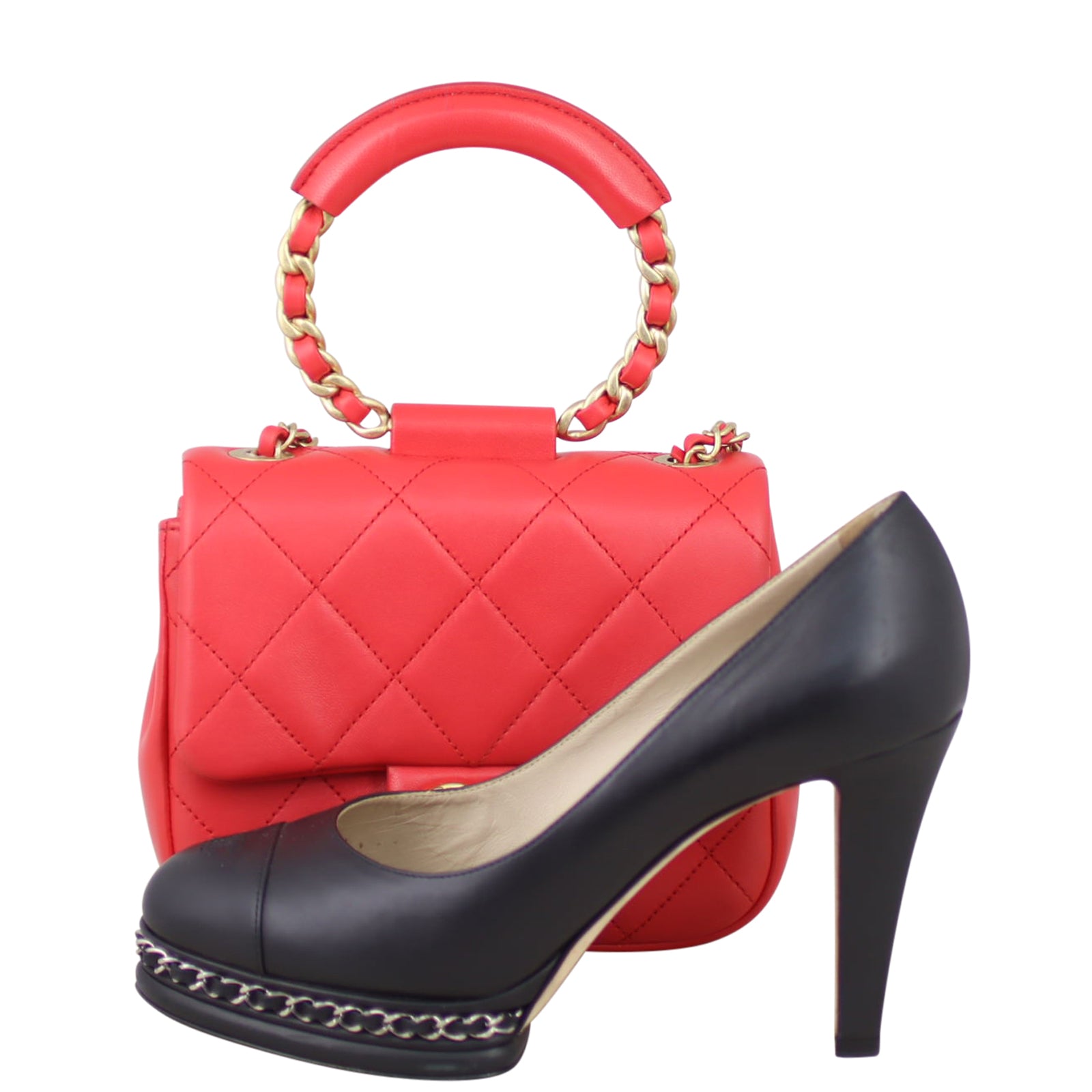 Chanel Circular Handle Small Flap Bag