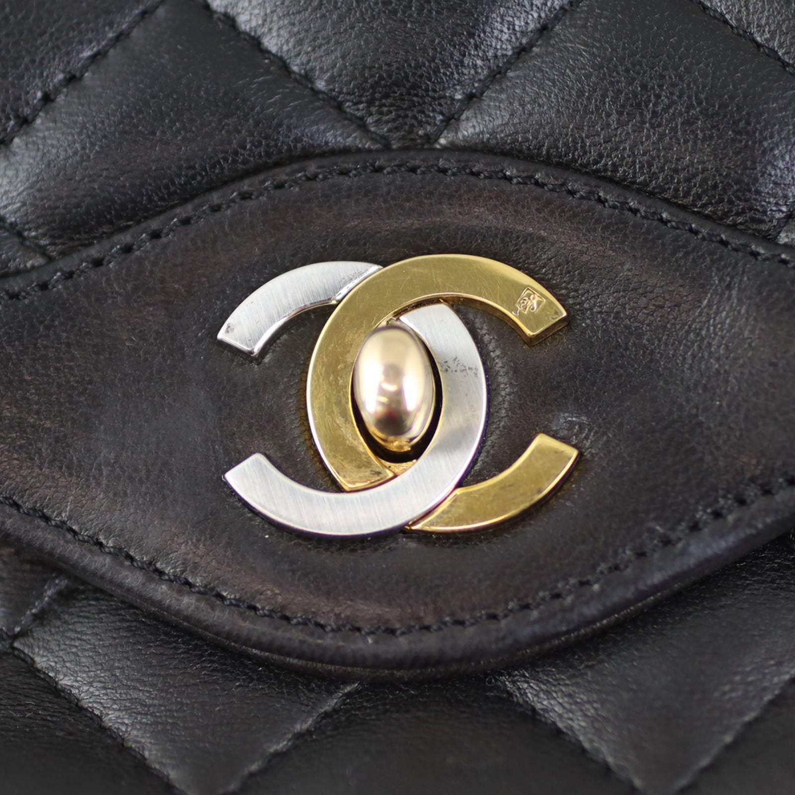 Chanel Two-Tone CC Double Flap Bag