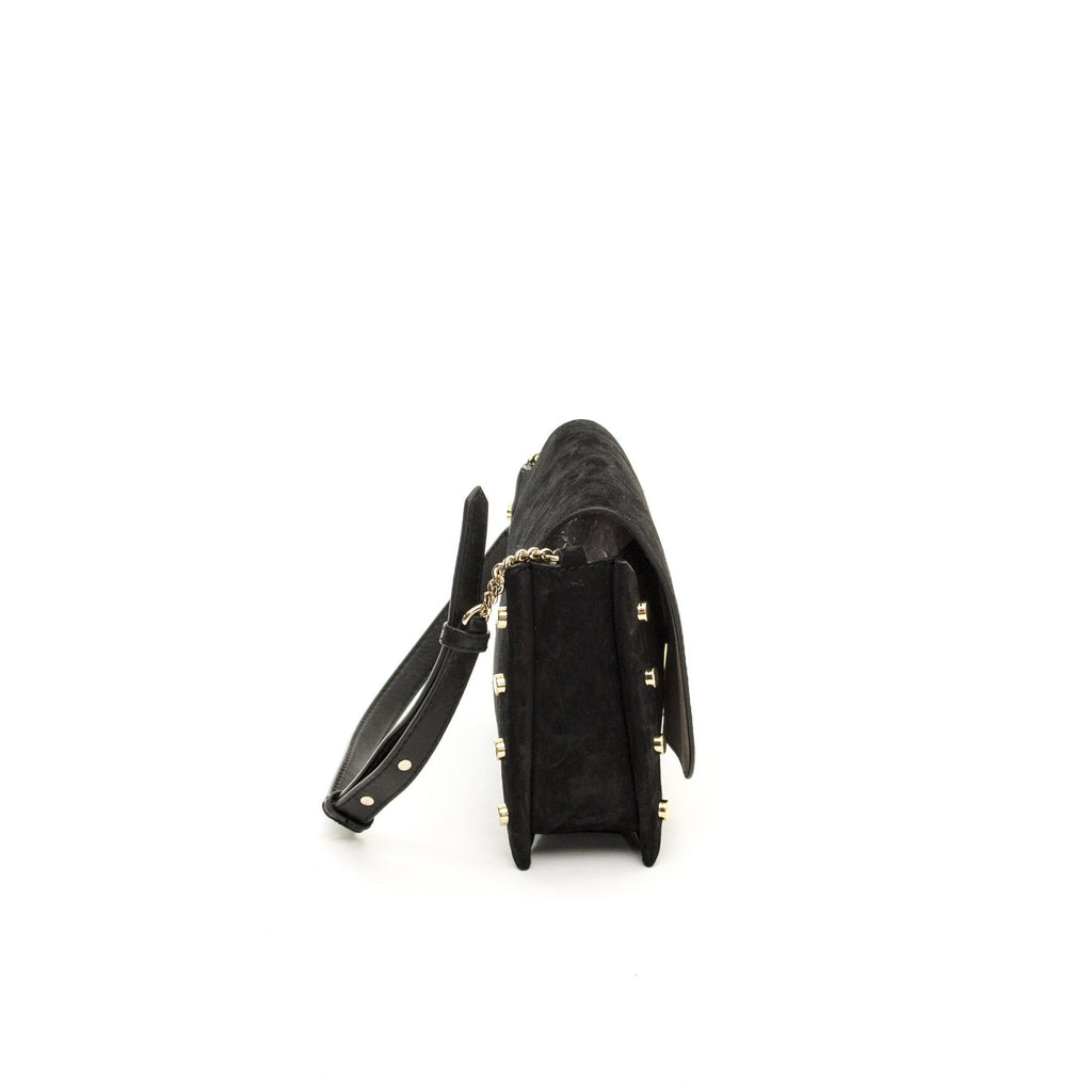 Jimmy Choo Cross Body Lockett  in Black, Suede