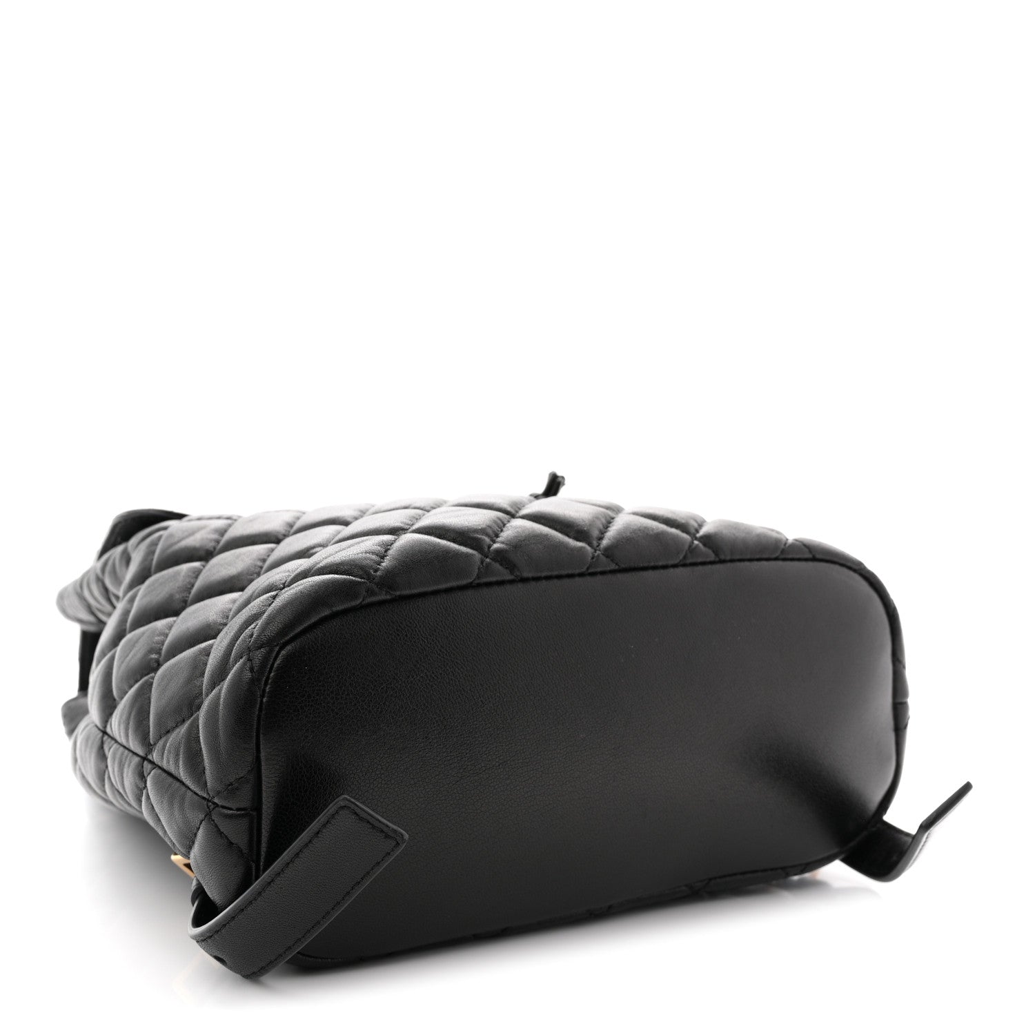 Calfskin Quilted Medusa Backpack Black