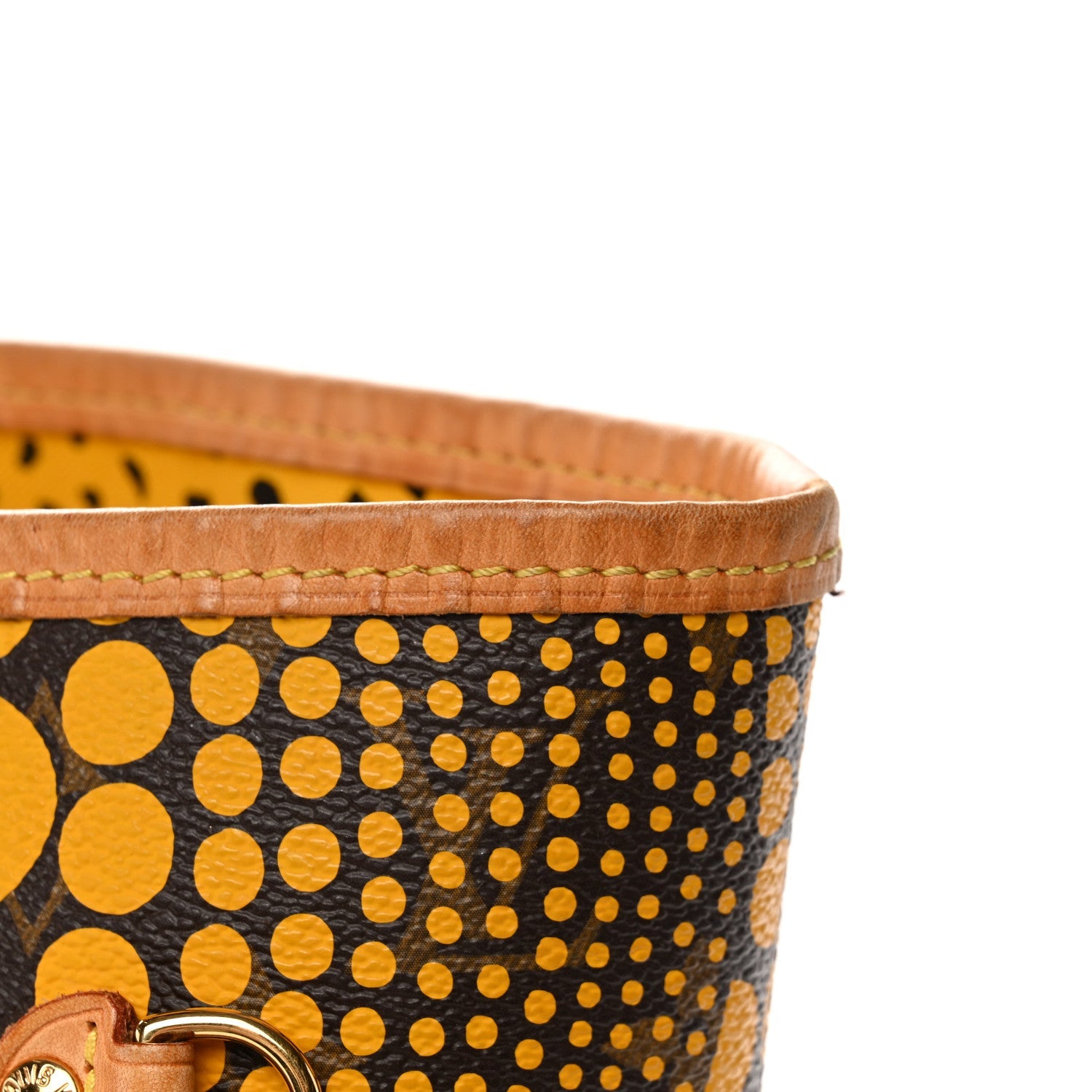 Monogram Kusama Waves Neverfull MM Yellow