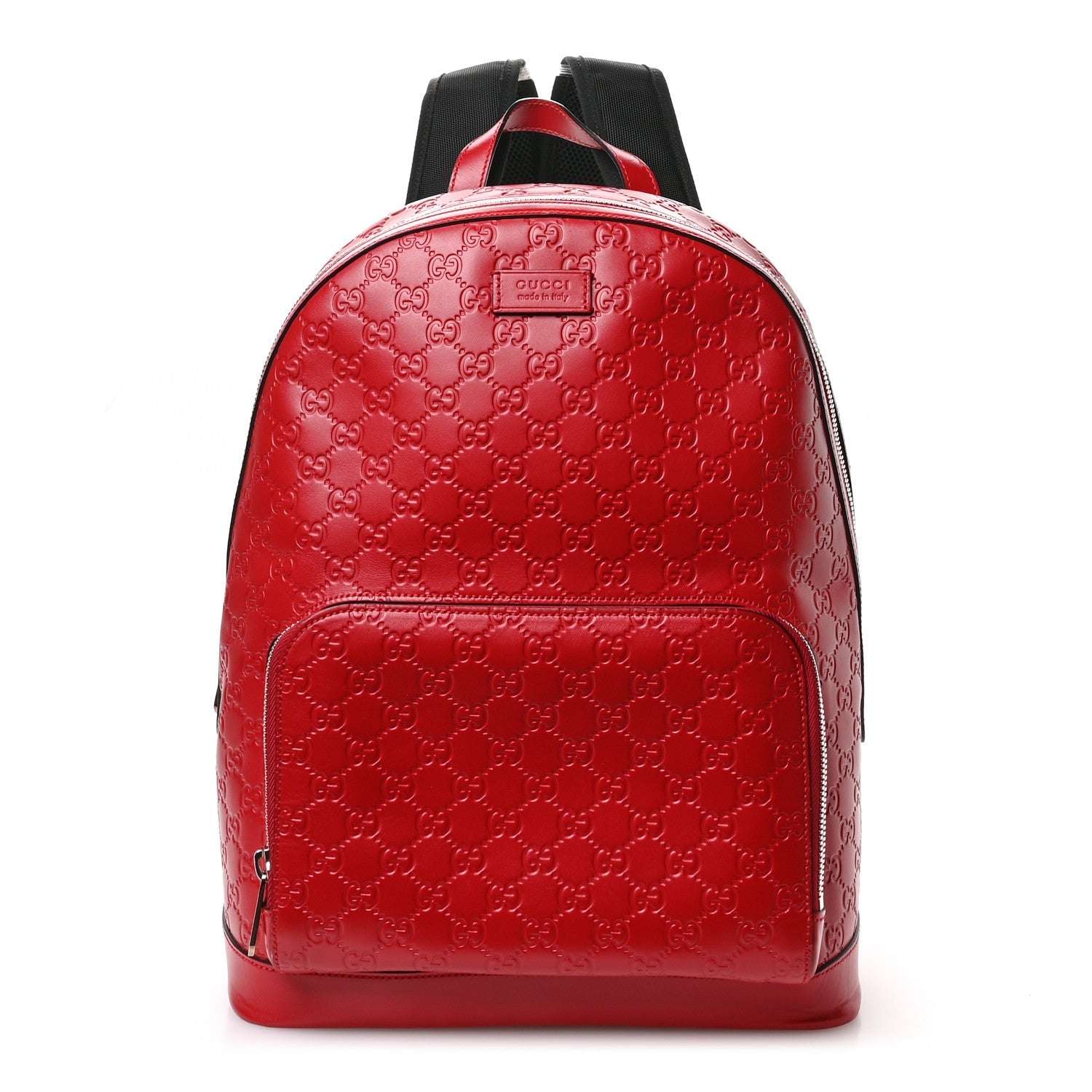 Guccissima Signature Day Backpack Hibiscus Red