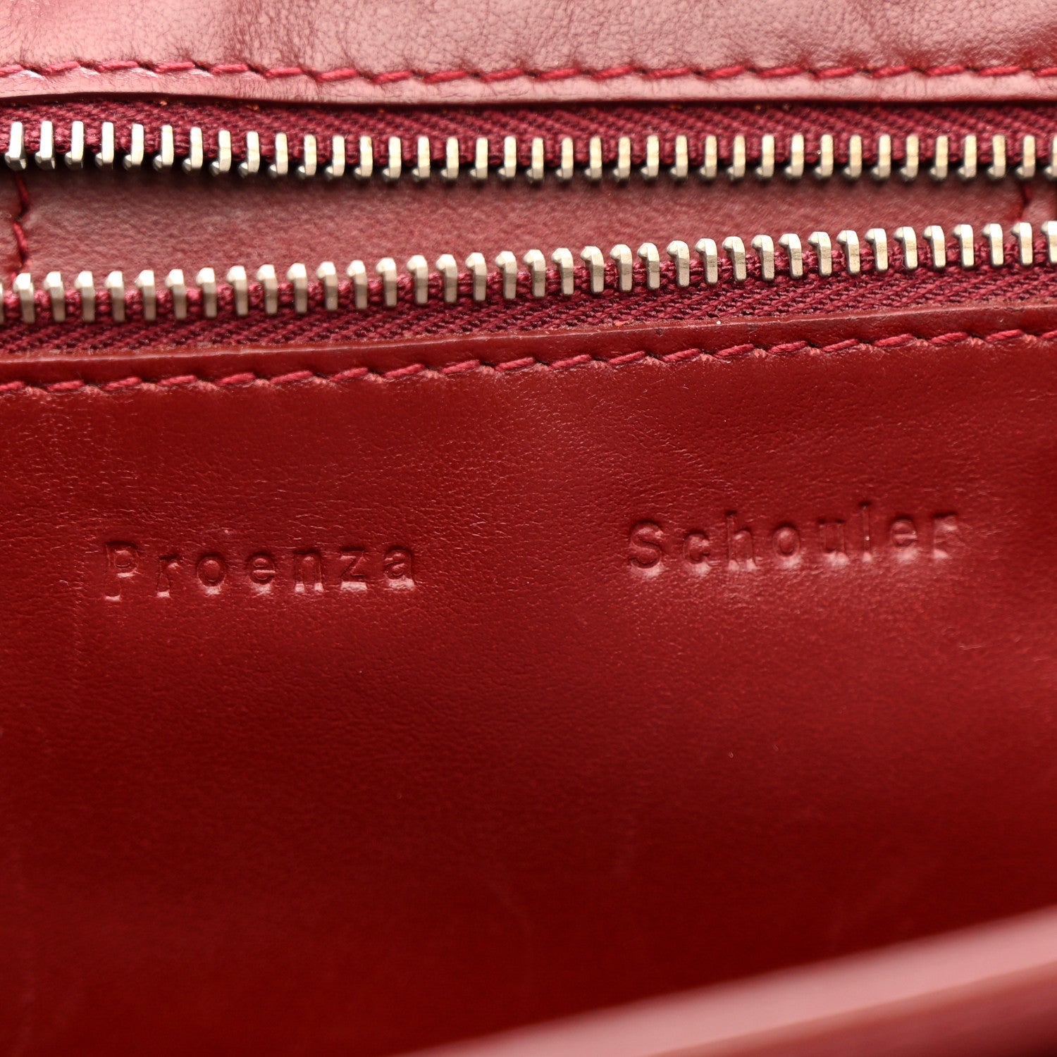 Lambskin Perforated Tiny PS1 Satchel Burgundy