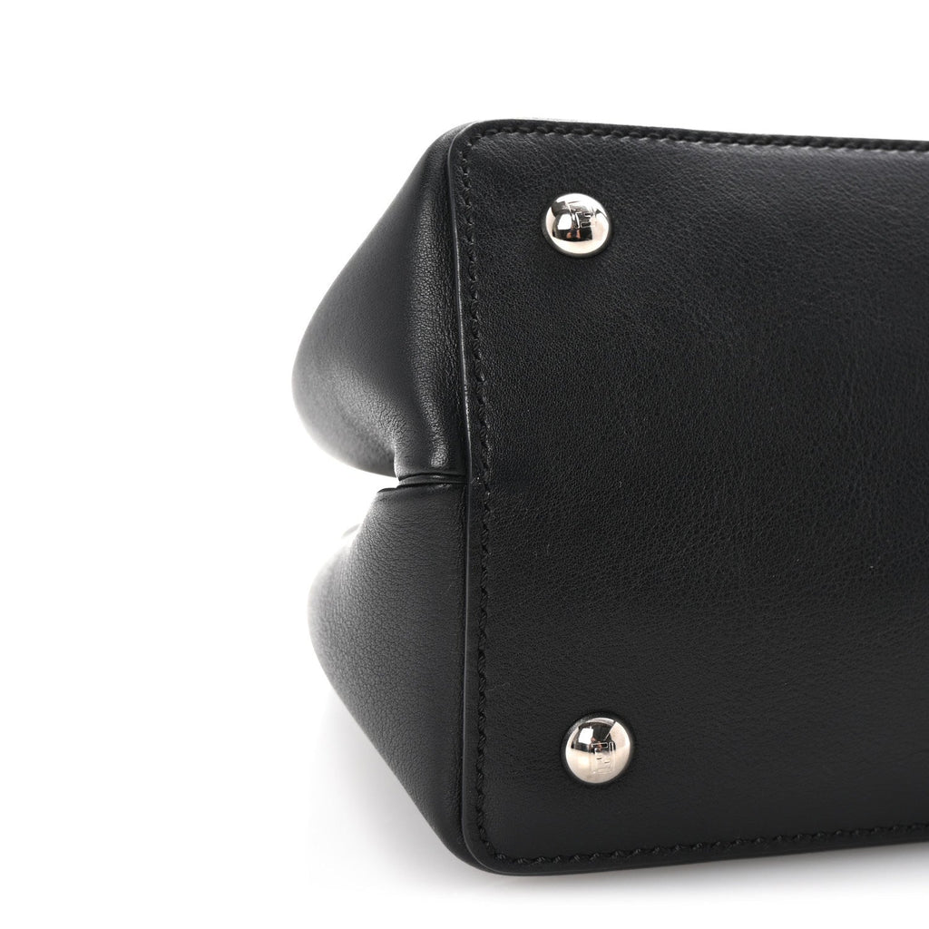 Vitello Dolce Elaphe Petite 2Jours Tote Black Polvere
