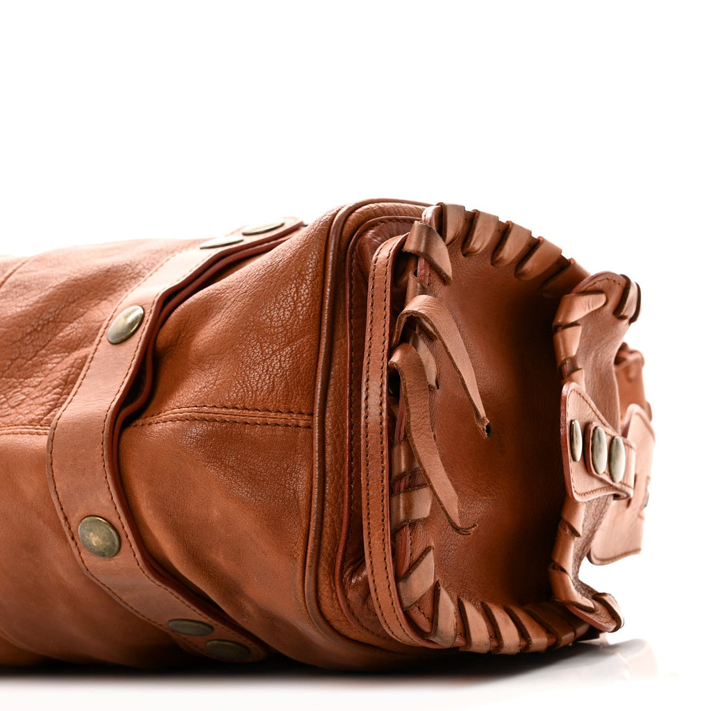 Calfskin Silverado Shoulder Bag Tan