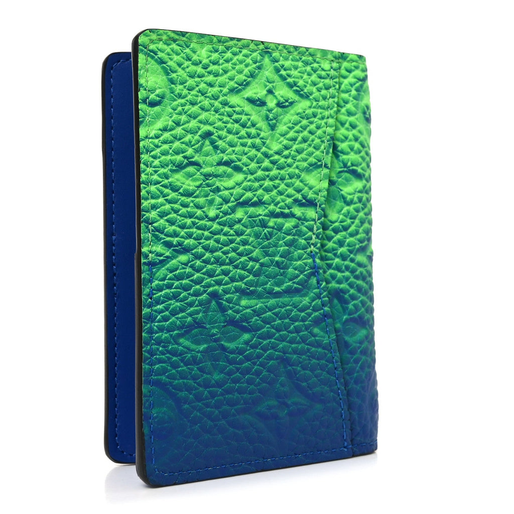 Taurillon Illusion Pocket Organizer Bleu Vert