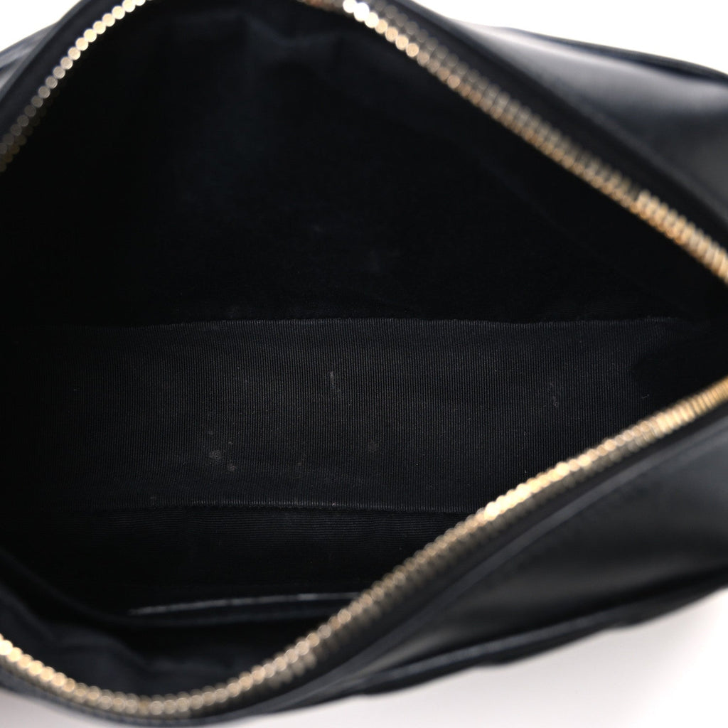 Calfskin Matelasse Monogram Lou Camera Bag Black