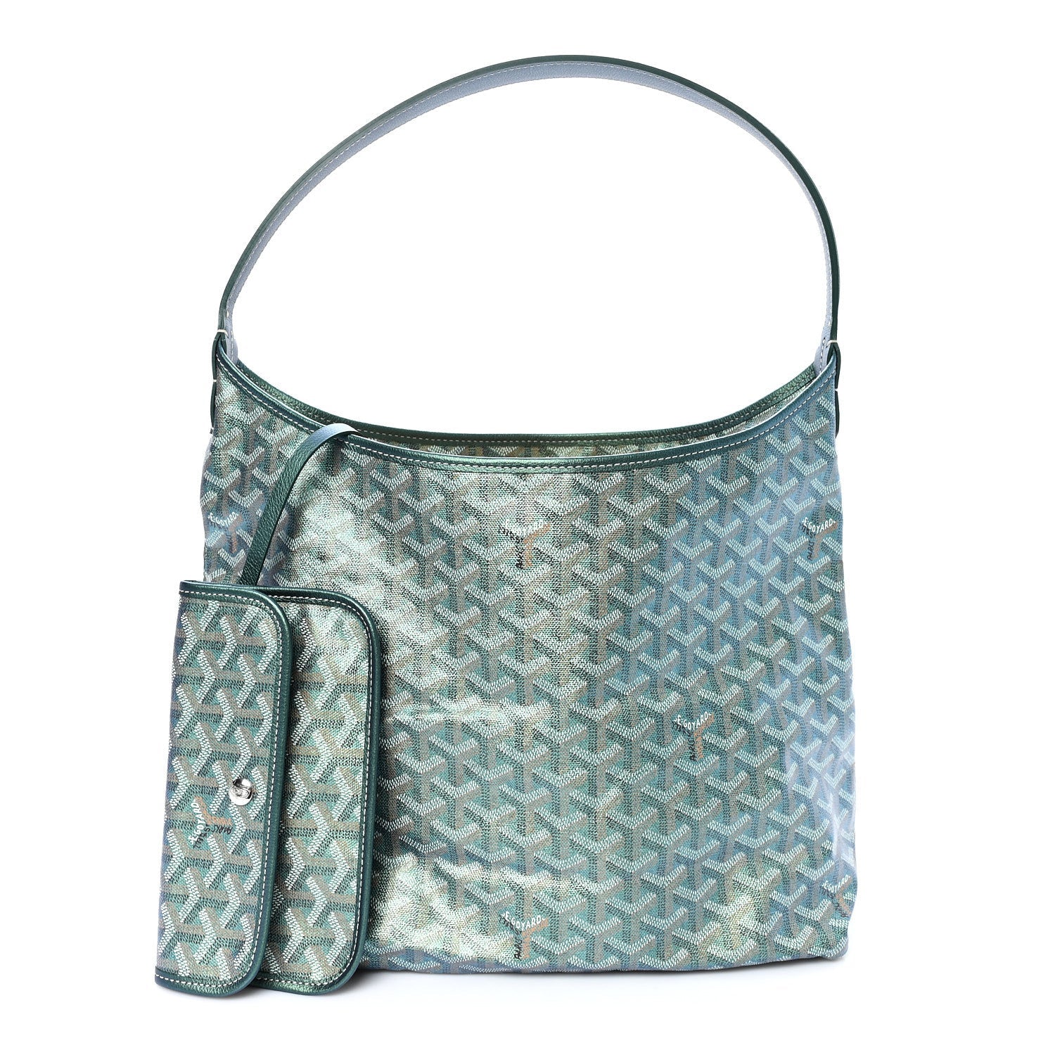 Iridescent Goyardine Boheme Hobo Pearly Green