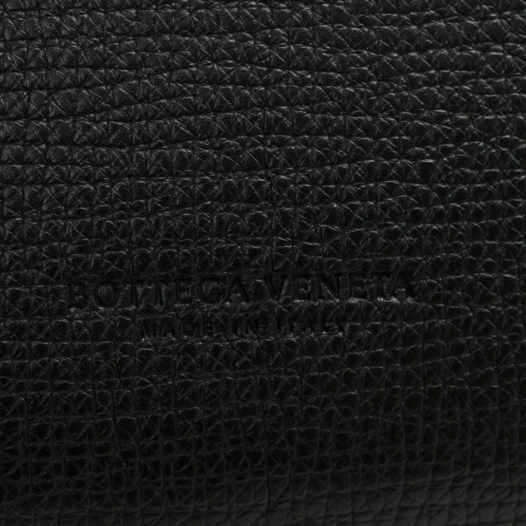 Textured Calfskin Small BV Angle Shoulder Bag Black