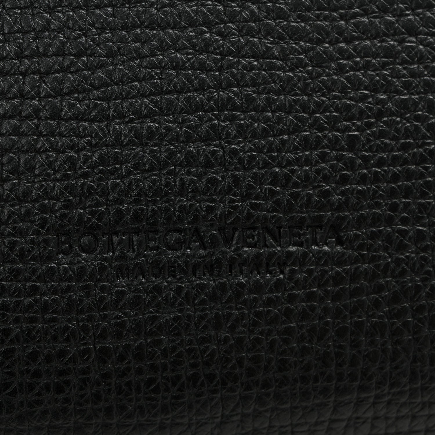 Textured Calfskin Small BV Angle Shoulder Bag Black