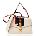 Calfskin Small Sylvie Shoulder Bag Off White