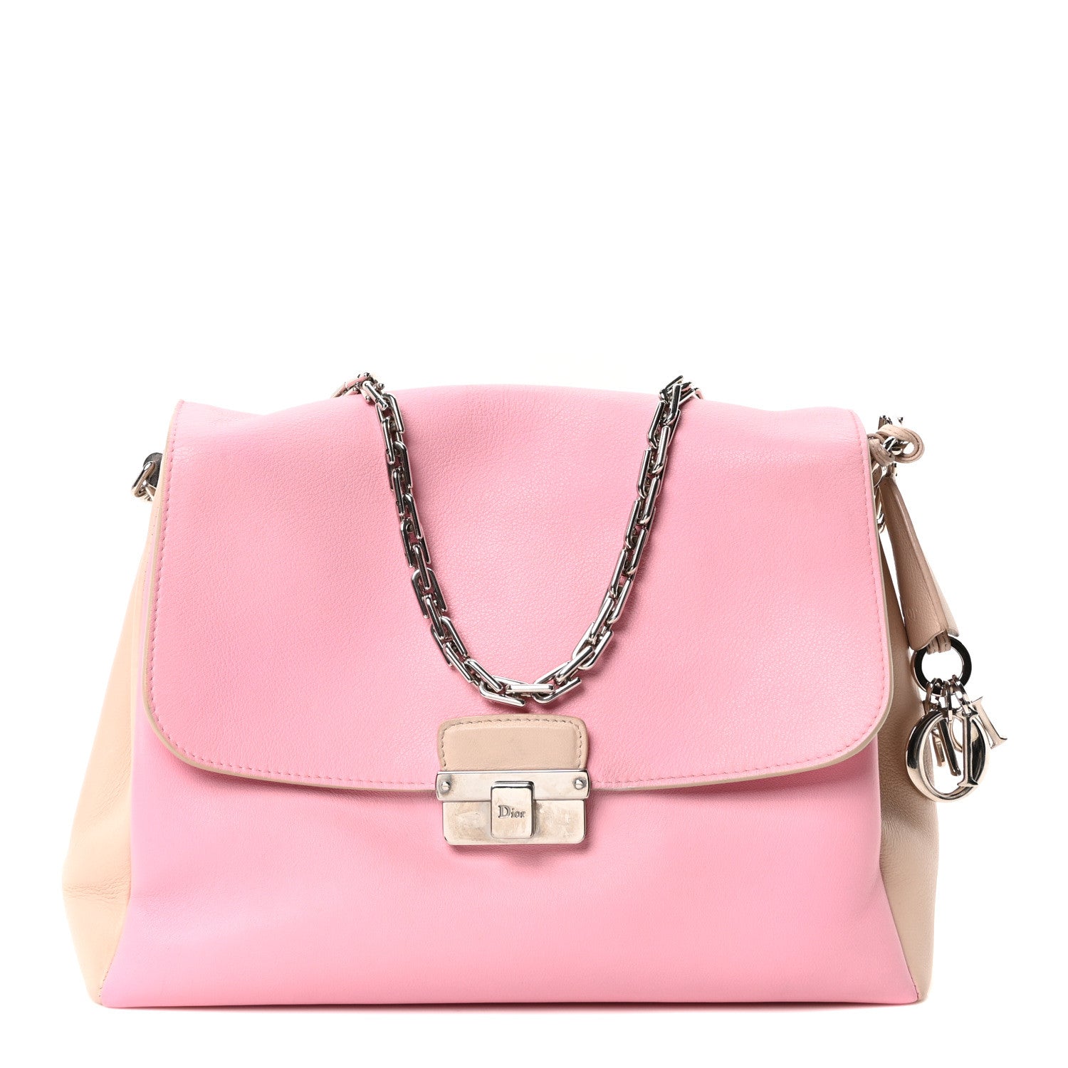 Calfskin Large Diorling Rose Candy