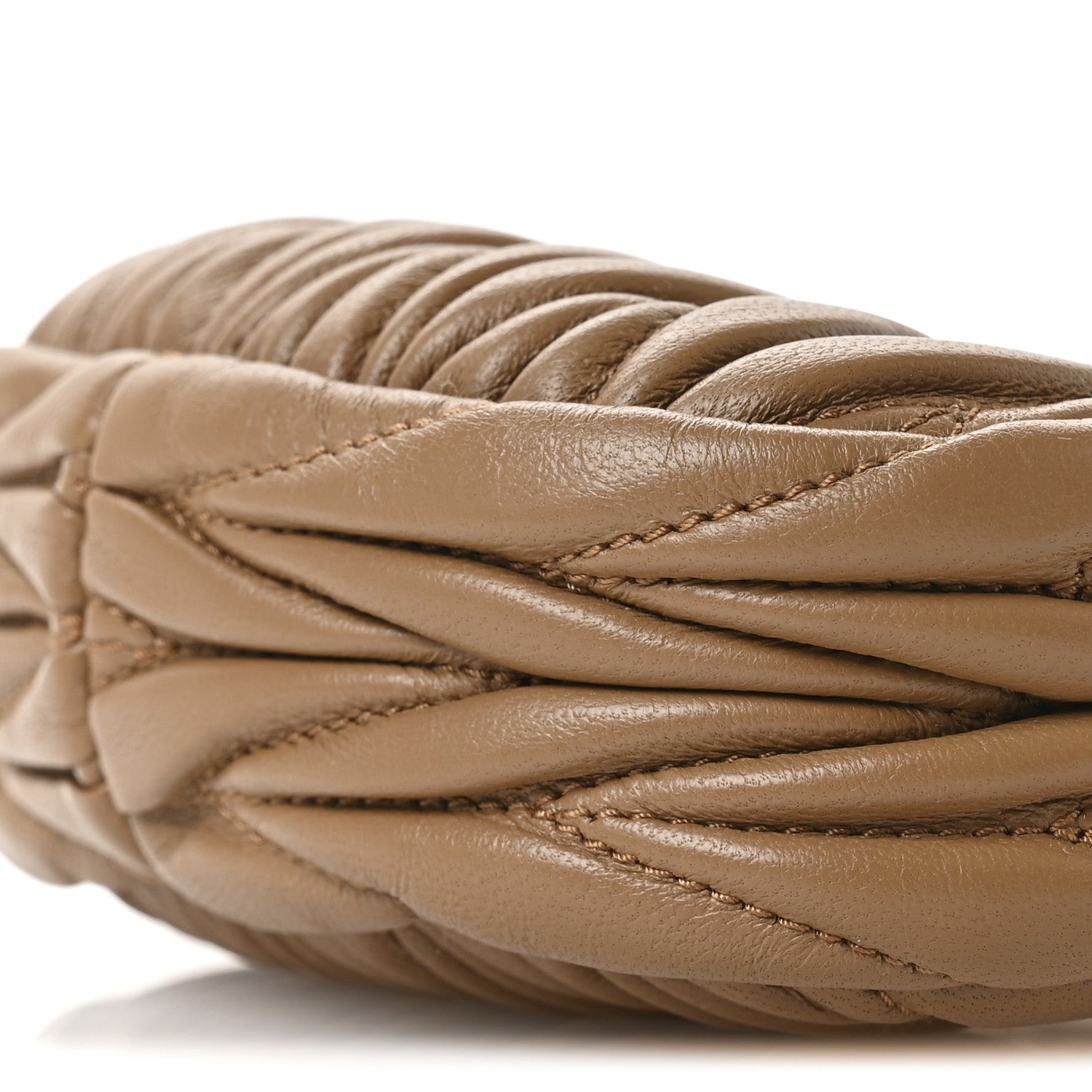 Nappa Matelasse Micro Wander Hobo Caramel