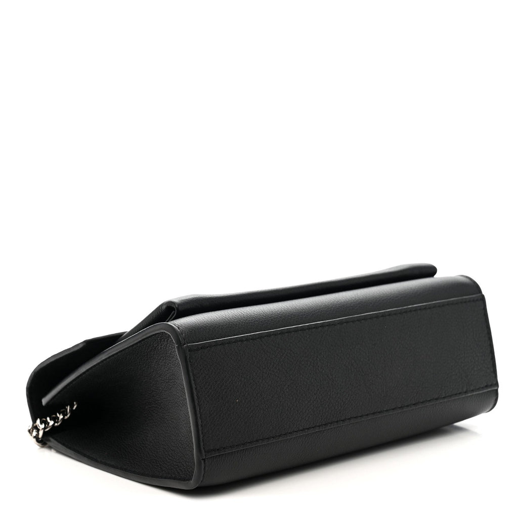 Soft Calfskin Mylockme Chain Bag BB Black