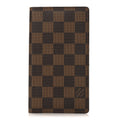 Damier Ebene Checkbook Cover Wallet