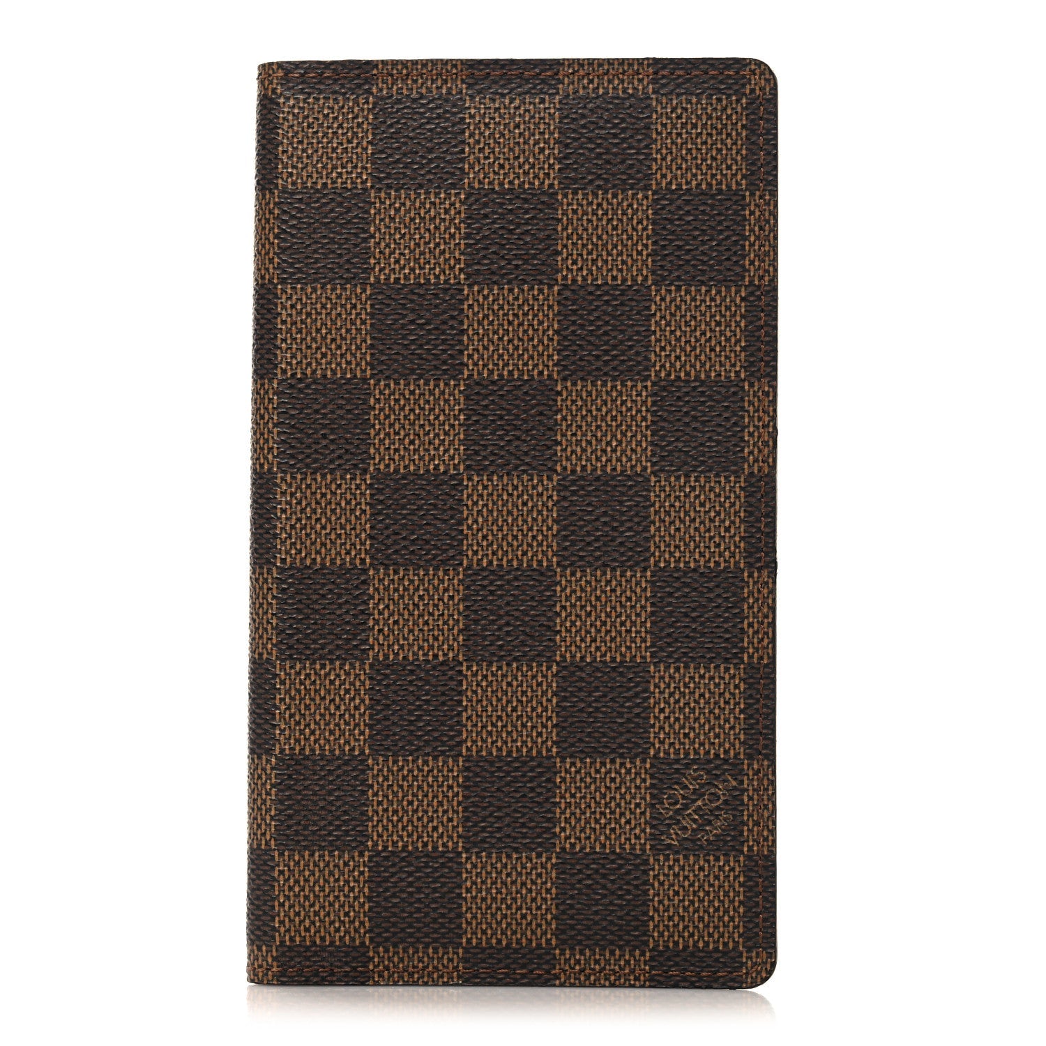 Damier Ebene Checkbook Cover Wallet