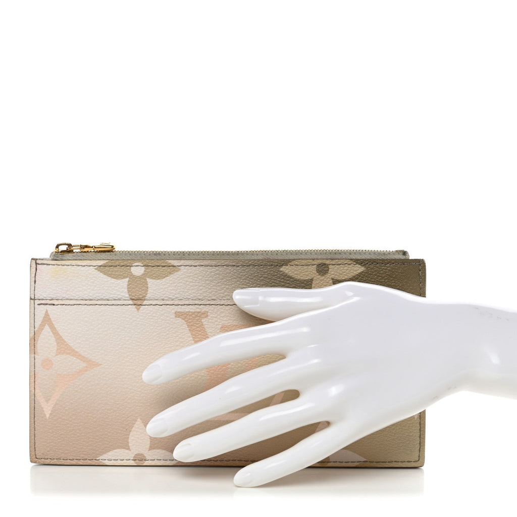 Monogram Giant Spring In The City Slim Purse Sunset Kaki