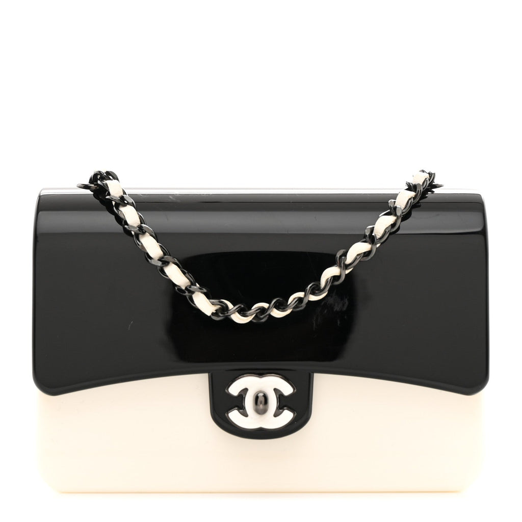 Plexiglass Plexi Coco Bag Black White
