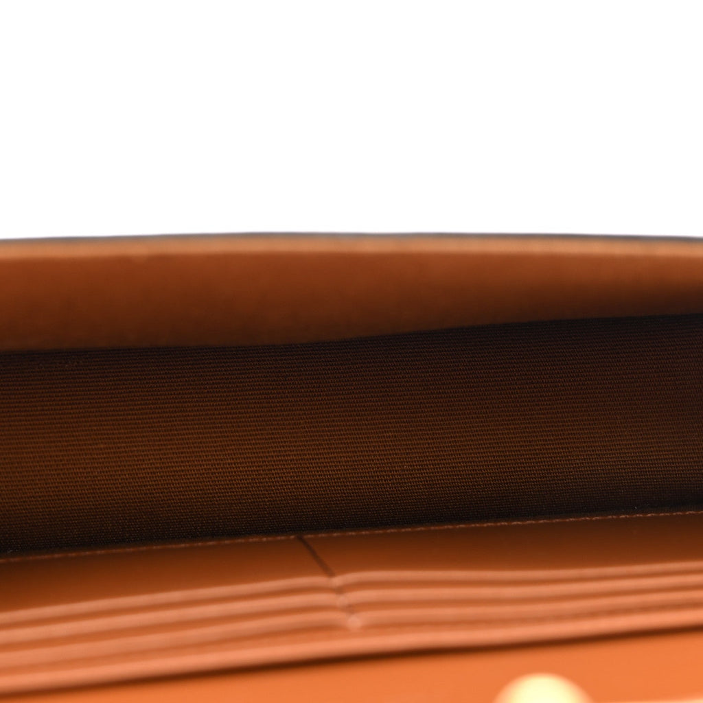 Triomphe Canvas Calfskin Margo Wallet on Chain Tan