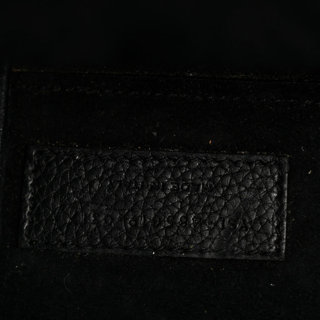 Grained Calfskin Nano Sac De Jour Souple Black
