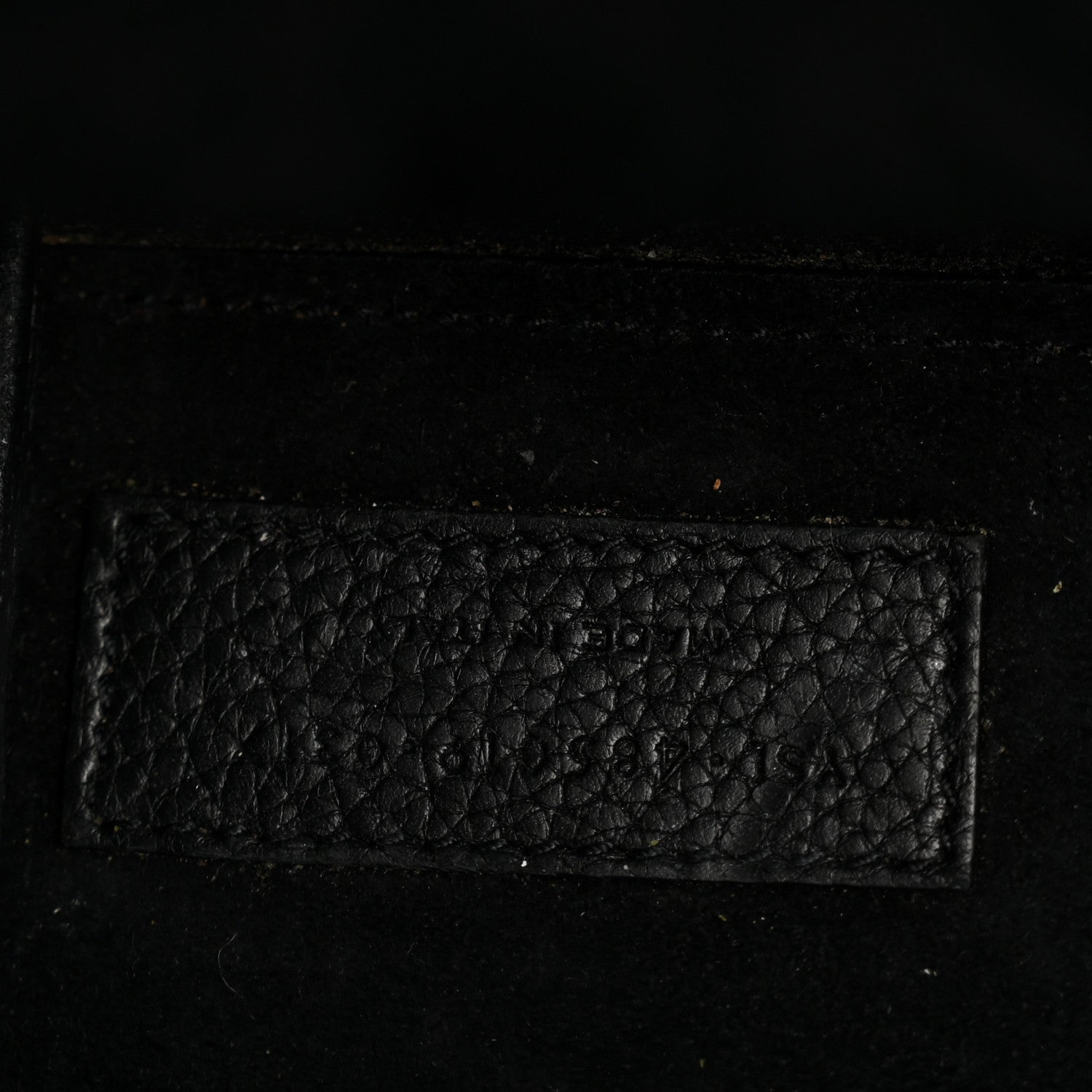 Grained Calfskin Nano Sac De Jour Souple Black