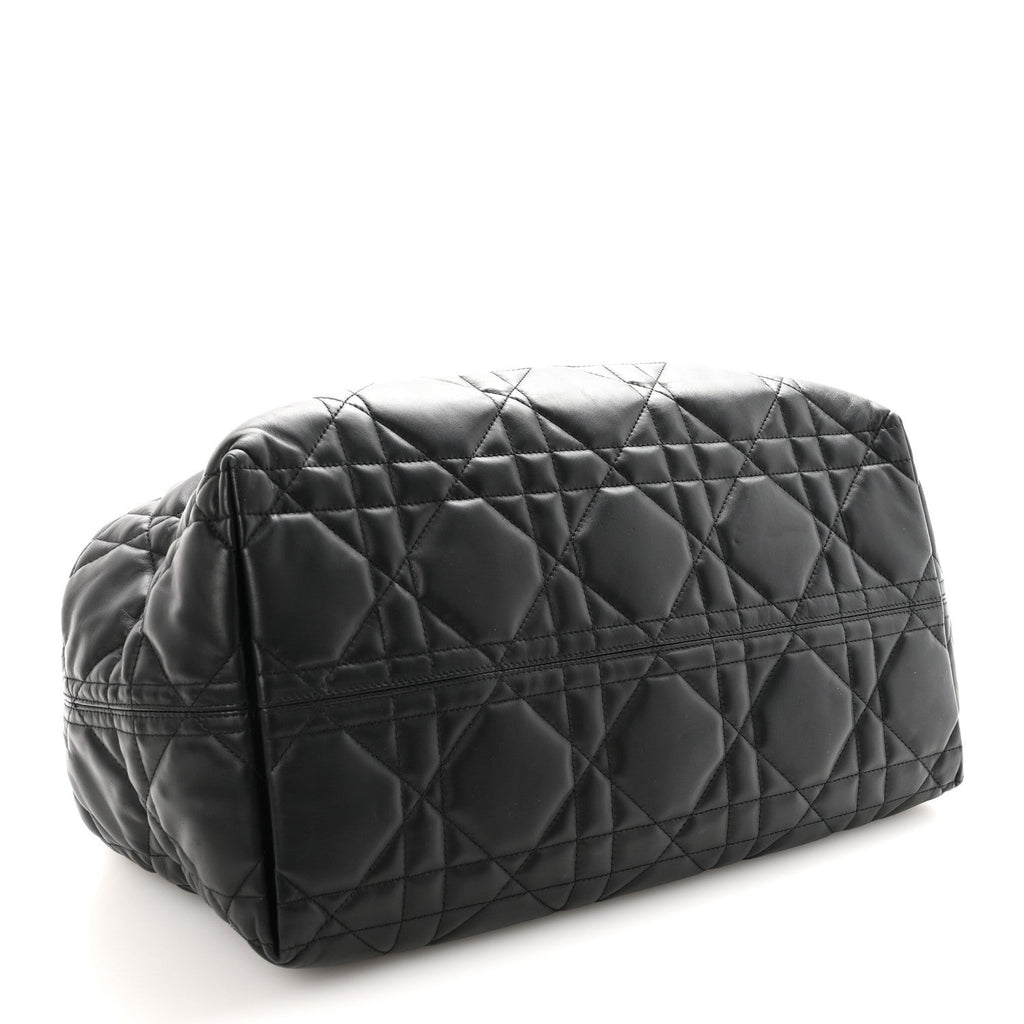 Calfskin Macrocannage Large Toujours Black