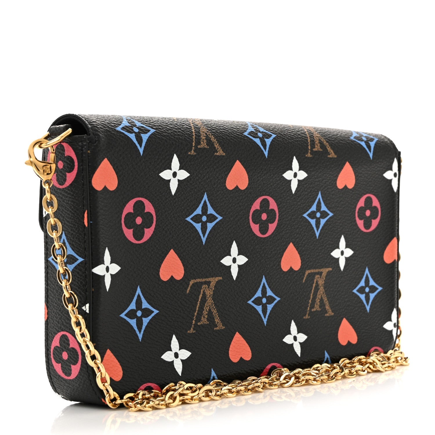 Game On Felicie Chain Wallet Black