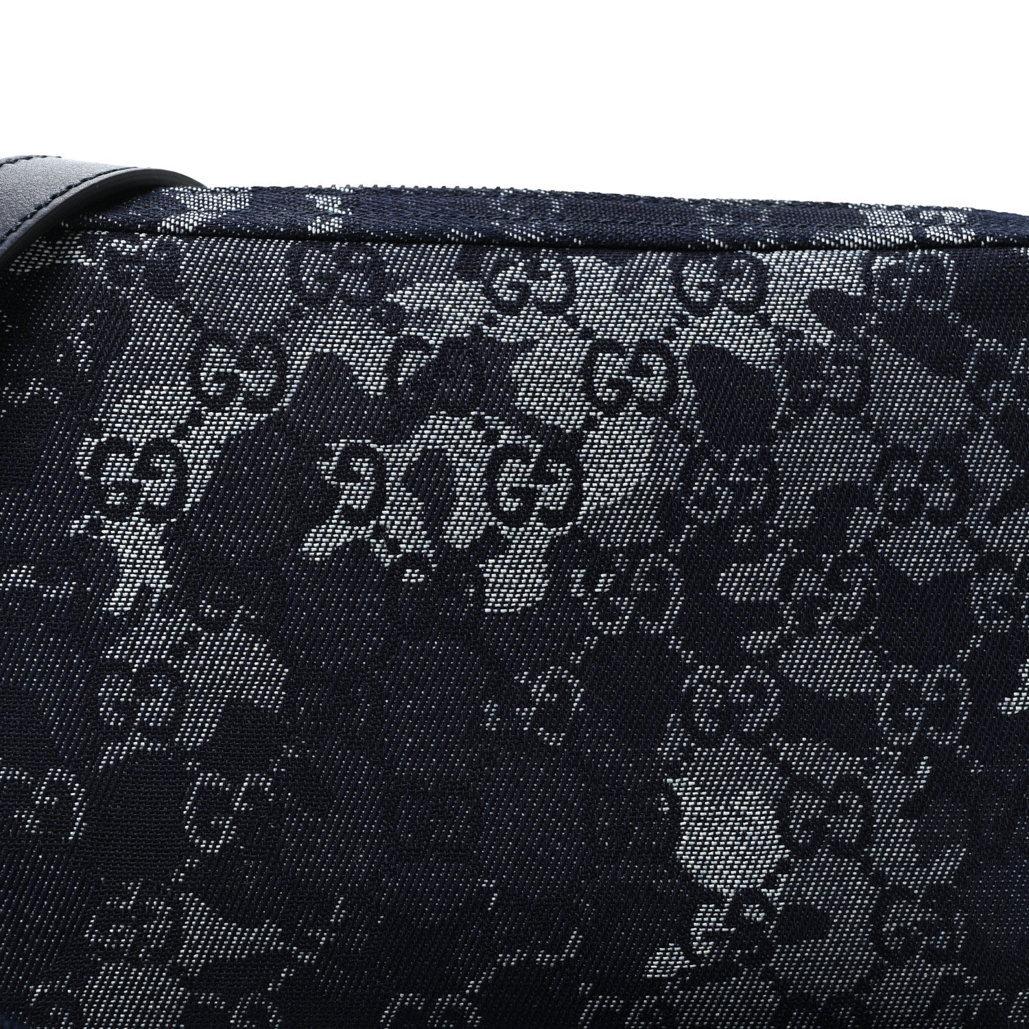 Denim GG Monogram Camouflage Small Crossbody Bag Blue
