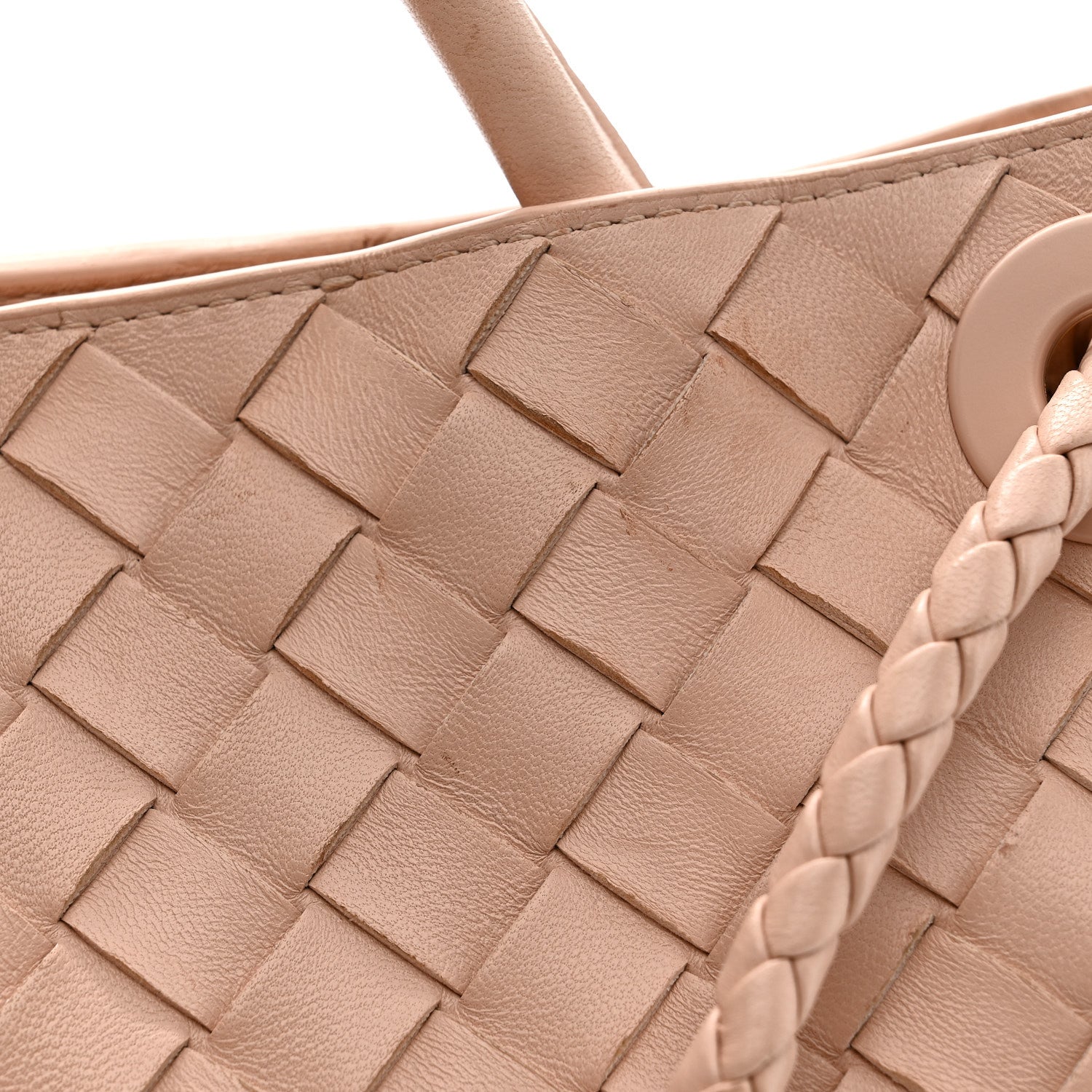 Nappa Intrecciato Small Andiamo Shoulder Bag Lotus