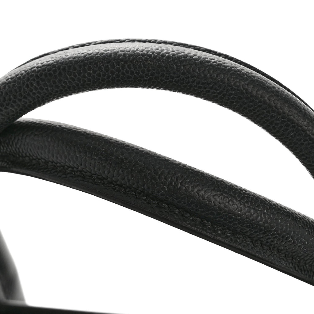 Grained Calfskin Small Sac De Jour Black