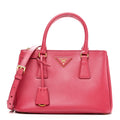 Saffiano Mini Galleria Double Zip Tote Peonia