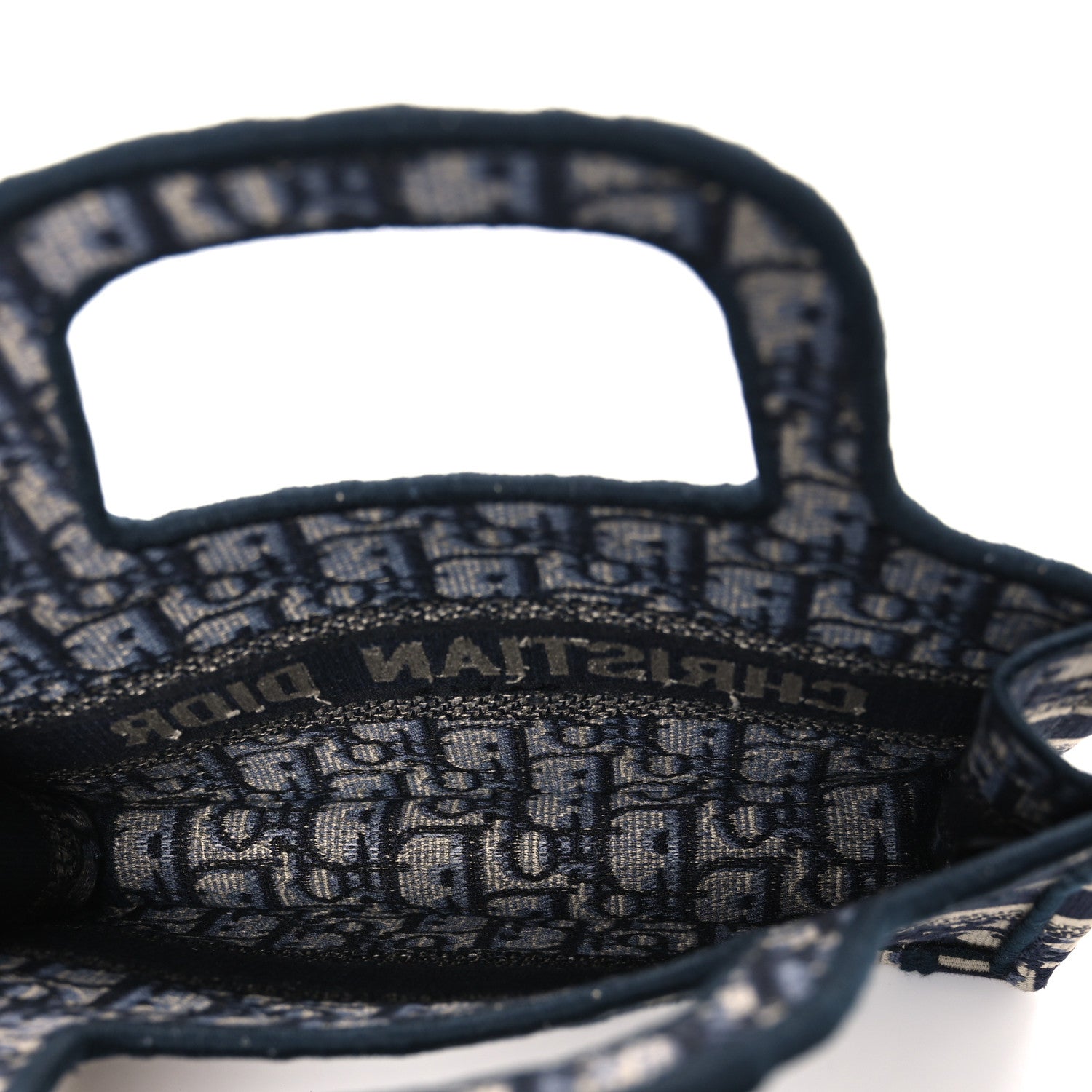 Oblique Mini Book Tote Blue Multicolor