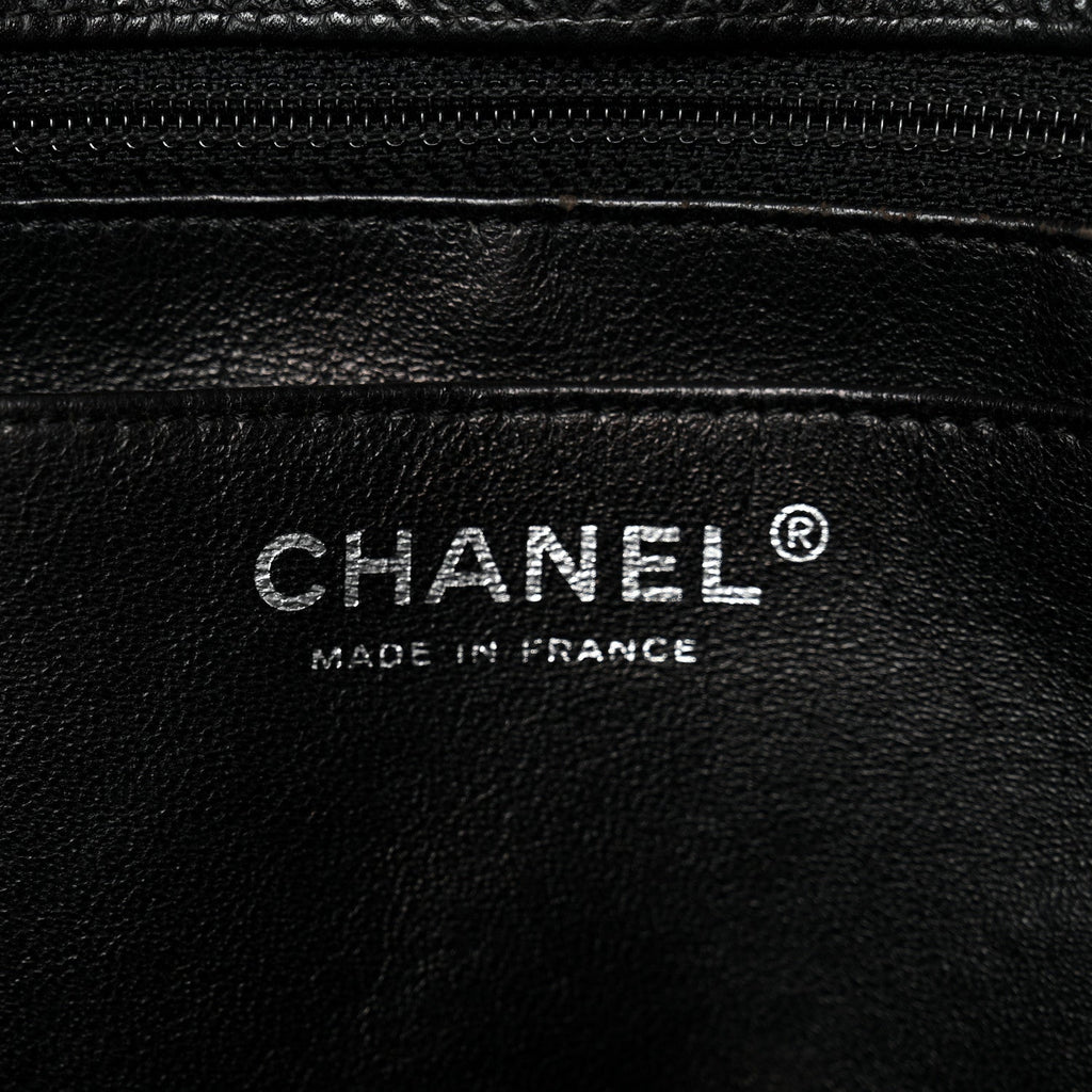 Caviar Quilted Jumbo Single Flap Black